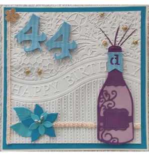 Geburtstagskarte 44 Jahre