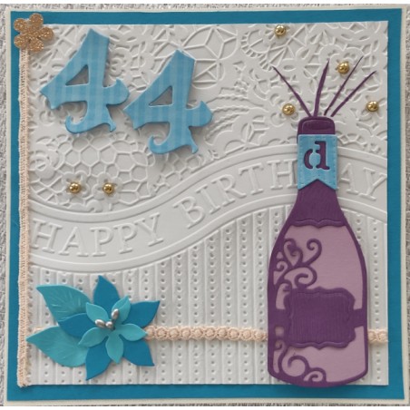 Geburtstagskarte 44 Jahre