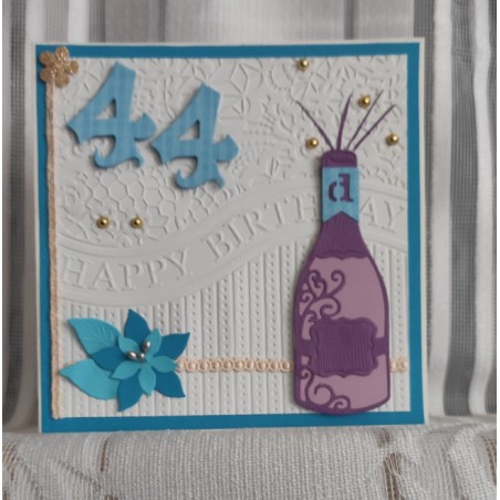 Geburtstagskarte 44 Jahre