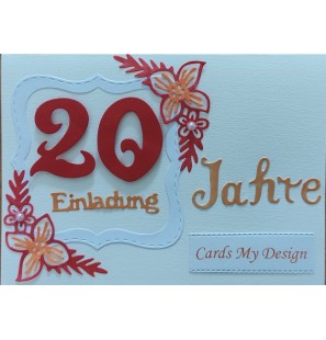 Firmeneinladung zum 20-jährigen Jubiläum