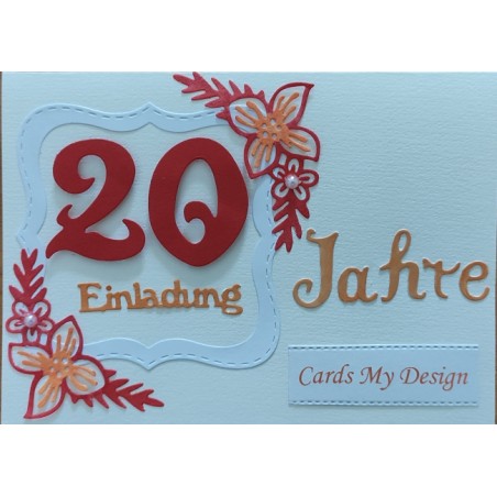 Firmeneinladung zum 20-jährigen Jubiläum