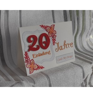 Firmeneinladung zum 20-jährigen Jubiläum