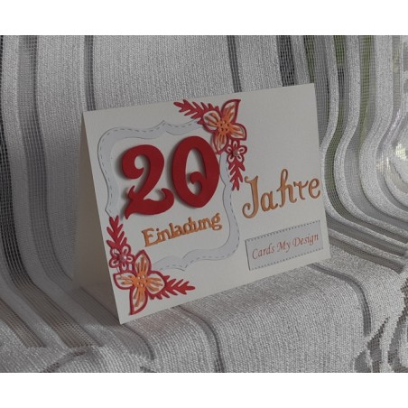 Firmeneinladung zum 20-jährigen Jubiläum