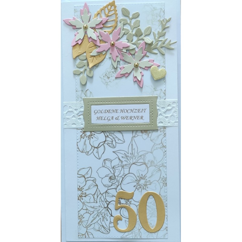 Golden Wedding 50th Anniversary Helga & Werner, flowers